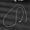 Brass Figaro Chain Necklaces for Women NJEW-B157-02P-1
