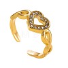 304 Stainless Steel Cuff Open Rings WG74A9B-01-5