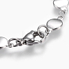 304 Stainless Steel Link Chain Bracelets BJEW-P239-06-3