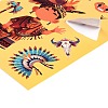 6Pcs Thanksgiving Day Paper Self-Adhesive Picture Stickers STIC-C010-32-4