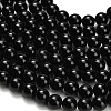 Natural Black Onyx(Dyed & Heated) Beads Strands G-H329-C06-10mm-4