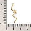 Brass Micro Pave Clear Cubic Zirconia Pendants KK-M301-13G-3