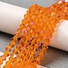 Transparent Electroplate Glass Beads Strands LS-EGLA-A039-T3mm-L23-4