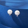 Natural Pearl Ear Studs EJEW-P286-54P-4