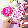 120Pcs Opaque Resin Beads FIND-SC0019-26B-3
