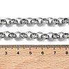7MM 304 Stainless Steel Rolo Chain Necklaces for Women Men NJEW-Z115-01P-5