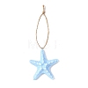 Opaque Resin Pendant Decorations HJEW-JM04558-4