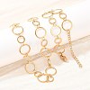 304 Stainless Steel 6MM and 10MM Ring Link Chain Necklaces NJEW-P343-02A-G-3