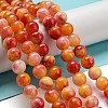 Natural Dyed Yellow Jade Beads Strands G-Q160-A01-01C-2