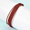 Polyester Metallic Braided Multi-strand Cord Bracelet for Bracelet Making BJEW-H642-02G-11-3