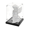 Acrylic Minifigure Display Cases with Black Base ODIS-WH0030-314B-1
