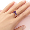Alloy Enamel Rotatable Cuff Open Rings FS-WGEC271-09-1