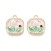 Alloy Enamel Pendants ENAM-N069-17KCG-02-1