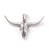 Tibetan Style 304 Stainless Steel Pendants STAS-P305-41AS-1