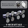 Unicraftale 60Pcs 2 Size 304 Stainless Steel Clip-on Earring Findings STAS-UN0040-60-6