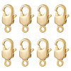 8Pcs Brass Lobster Claw Clasps KK-TA0002-67-1