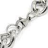 304 Stainless Steel Curb Chain/Twisted Chain Bracelets STAS-A028-B140P-2