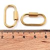 PVD Vacuum Plating 304 Stainless Steel Screw Carabiner Lock Charms X-STAS-H107-04C-G-4