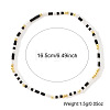 Minimalist Plastic & Brass Beads Stretch Bracelets for Women MY0437-1-2