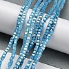 Baking Painted Glass Beads Strands DGLA-F002-05F-2