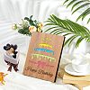 Bamboo Greeting Card & Paper Envelope with Bowknot AJEW-WH0202-007-5