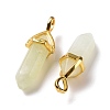 Natural New Jade Pointed Pendants G-K329-38G-3