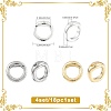 18Pcs Brass Ring Charm Connectors KK-FS0002-16G-3