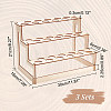 3-Tier Wooden Ice Cream Cone Display Risers ODIS-WH0017-090-2