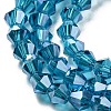 Transparent Electroplate Glass Beads Strands EGLA-A039-T4mm-A01-3