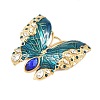 304 Stainless Steel Enamel with Rhinestone Pendants STAS-Z186-06G-01-2