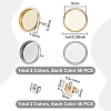 304 Stainless Steel Stud Earring Findings STAS-UN0065-03-3