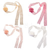 4Pcs 4Colors Cloth Rose Ribbon Chokers FIND-TA0002-27-2