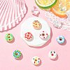 8Pcs 8 Colors Handmade Porcelain Enamel Beads PORC-FS0001-50-6