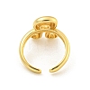 Brass Letter Open Cuff Rings for Women RJEW-G313-01R-G-3