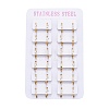 304 Stainless Steel Huggie Hoop Earrings EJEW-L252-042G-1-3