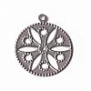 Tarnish Resistant 201 Stainless Steel Filigree Pendants STAS-O092-22-1