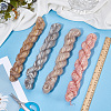 4 Rolls 4 Colors Gradient Mohair Yarn OCOR-CY0004-09A-4