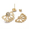 Ring & Flower & Butterfly Stud Earrings EJEW-D277-03G-3