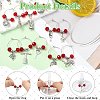 40Pcs 20 Style Glass Wine Glass Charms AJEW-CJ00015-3