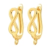 Brass Hoop Earrings Findings KK-K340-34G-1