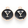 Golden Plated Enamel Alloy Charms ENAM-SZ0001-26B-Y-2