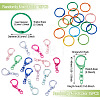 15Pcs Spray Painted Alloy Swivel Snap Hook Clasps FIND-TA0010-57-3