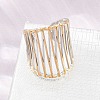 304 Stainless Steel Cuff Open Rings SA-H001-10GP-3