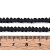 Frosted Transparent Glass Beads Strands GLAA-N016-4mm-30-2