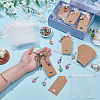 24Pcs ABS Plastic Imitation Pearl Handmade Polymer Clay & & Alloy Pendant Decorations HJEW-OC00344-3