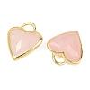 Natural Rose Quartz Faceted Pendants G-Z154-01G-06-2
