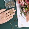 40Pcs 4 Style Brass & 304 Stainless Steel Leverback Earrings Findings FIND-BBC0002-78-3