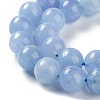 Dyed Natural Malaysia Jade Beads Strands G-G021-02C-07-4