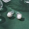 Natural Pearl Ear Studs EJEW-P286-29P-4