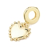 Brass European Dangle Charms KK-B159-02G-2